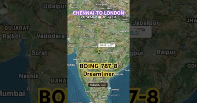 CHENNAI TO LONDON FLIGHT ROUTE : BOING 787-8 Dreamliner #flight #aviation #travel #journey #shorts